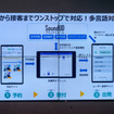 多言語対応のため、外国人相手でも問題無く対応できる。