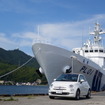 鳥取・境港に碇泊していた海上保安庁の巡視船「おき」とランデヴー撮影。