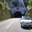 標高800mの鈴鹿スカイライン武平峠のトンネル出口にて。平地の猛暑がウソのような気持ち良さだった。