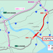 工事区間の近傍における迂回ルート