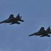 航空自衛隊新田原基地のF-15によるウエルカムフライト