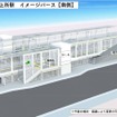 「上所駅」南側のイメージパース。