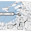 箱崎キャンパス跡地の位置。