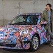 先行して公開されたMINI 3ドアハッチバックEV の次期型『クーパー・エレクトリック』のプロトタイプ