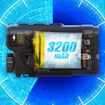 3200mAhの大容量リチウムポリマーバッテリーを採用