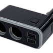 Kashimura・2連ダイレクトソケット 2USB-4.8A レインボーライト付き（KX-235）