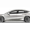 和田智氏の手書きによるModel 3のスケッチ。