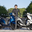 スズキ アドレス125 / アヴェニス125と筆者（西村直人氏）