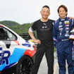 エルベレーシング 高橋克彦代表（左）と山西康司監督兼ドライバー（右）