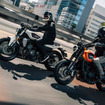 ハーレー X350（左）とX500（右）
