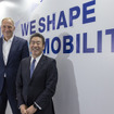 マーレのアルンド・フランツCEO（左）とマーレジャパン ヴァイスプレジデント アジア日本担当の坂野慎哉氏（右）
