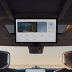 ボルボ『EM90』はデジタル移動空間、2つの大型ディスプレイに5G接続採用