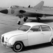 1960年型サーブ96とサーブ35ドラケン戦闘機