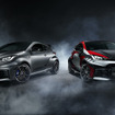 GRヤリス RZ “High performanceのSébastien Ogier Edition（左）と、Kalle Rovanperä Edition（右）