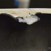 プラスチック溶接のデモンストレーションの様子
