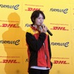 DHLフォーミュラEアンバサダーとして就任した野田樹潤選手。