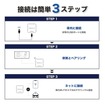 接続は簡単3ステップ