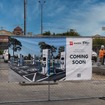 米トヨタがカリフォルニア州のボールドウィンパークに建設中の急速充電ステーション