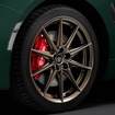 215/40R18タイヤ＆18x7 1/2Jアルミホイール（ブロンズ塗装／センターオーナメント付）