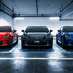 GR 86 RZ スパークレッド、クリスタルブラックシリカ、サファイアブルー