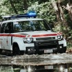 ディフェンダー130の赤十字向け新型緊急対応車両