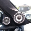フロントスピーカーはベースにイートンのCORE-S3を用いる。ミッドレンジはAピラー、ツイーターはドアミラー裏にインストール。