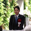 竣工式に出席した山中武春 横浜市長