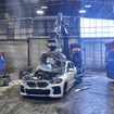 BMWのリサイクルセンターで解体される車両。その多くは量産前のテスト車両