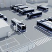SCiB搭載バスとパンタグラフ式充電器導入イメージ