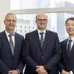 （左から）IPG Automotiveのマイケル・コーヘンVP、ステファン・シュミットCEO、IPG Automotive株式会社の清水圭介社長