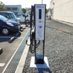 公共施設に設置されたテラチャージのEV充電器