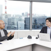 パナソニック エレクトリックワークス社 エネルギー・IoTソリューションセンター 山本悠斗氏（右）とインタビュアーの会田肇氏（左）