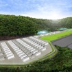 テスラの系統用蓄電池「Megapack」が導入される国内最大級の蓄電所「米原湖東蓄電所」の完成イメージ