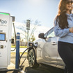 米トヨタが「EVgo」と共同の急速充電ステーションを初稼働