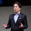 18日「ライトアセット戦略」を発表したマツダ毛籠勝弘社長