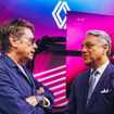 ジャン＝ミシェル・ジャール氏（左）とルノーグループのルカ・デメオCEO