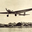 飛行中の航研機