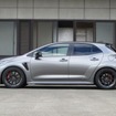タナベ GT FUNTORIDEダンパー GRカローラ装着例（推奨時車高：フロント 35mmダウン / リア 35mmダウン）