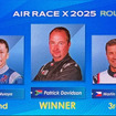AIR RACE X 2025 開幕戦の優勝はパトリック・デビッドソン選手に決まった