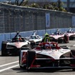 ターン16への進入。東京 E Prix 2024では左右左のシケインだった（東京 E Prix 2024）　(c) Formula E