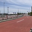 画面左から出てきてターン8を左折、画面右奥のターン9へ向かう（5月11日）