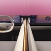 水平基調のシンプルなインテリア