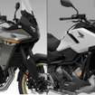 ホンダ『XL750トランザルプ』（左）と『NC750X DCT』（右）の2025年モデル（米国仕様）