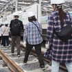 施設見学会レールウォーク。新宿線下り線（画面左奥が所沢方面）