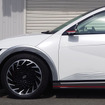 HKS ハイパーマックスS アイオニック5装着例（出荷時車高・フロント：30mmダウン / リア：38mmダウン）