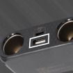オウルテックのケーブル型車載充電器「OWL-CCUCD2C2-BK」