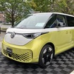 VW ID. Buzz 欧州仕様（写真は2024年、JAIAカーボンニュートラル促進イベント in 東京：行幸通り）