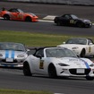 初代のユーノスロードスター(NA)から現行ND型まで、すべてのロードスターに門戸を開いたナンバー付きのワンメイクレース