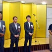 全国レンタカー協会の新役員体制。左から岩崎会長、藤原副会長、村上副会長、白石副会長　※岡島副会長は欠席