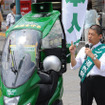 スクーター街宣車で挑む…バイク議連事務局長松浪健太代議士